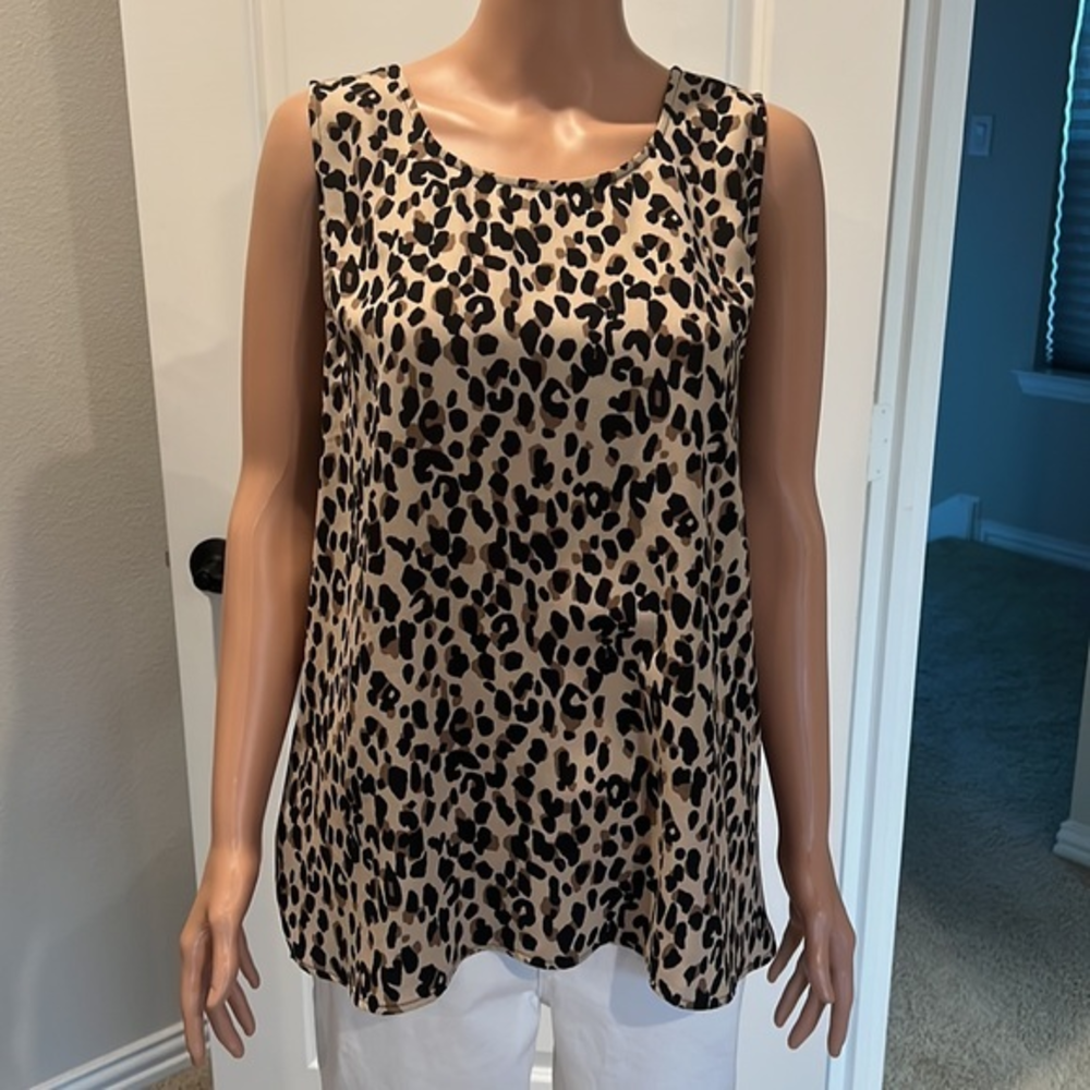 Halogen Scoop Neck Woven Shell‎ SZ XL